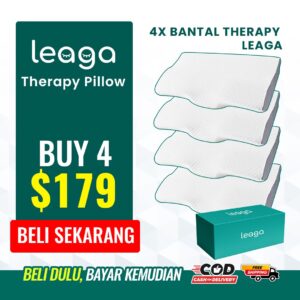 (LEAGA) Therapy Pillow- Pakej Family – 4 PCS