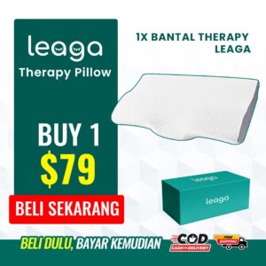 (LEAGA) Therapy Pillow- Pakej Single – 1 PCS